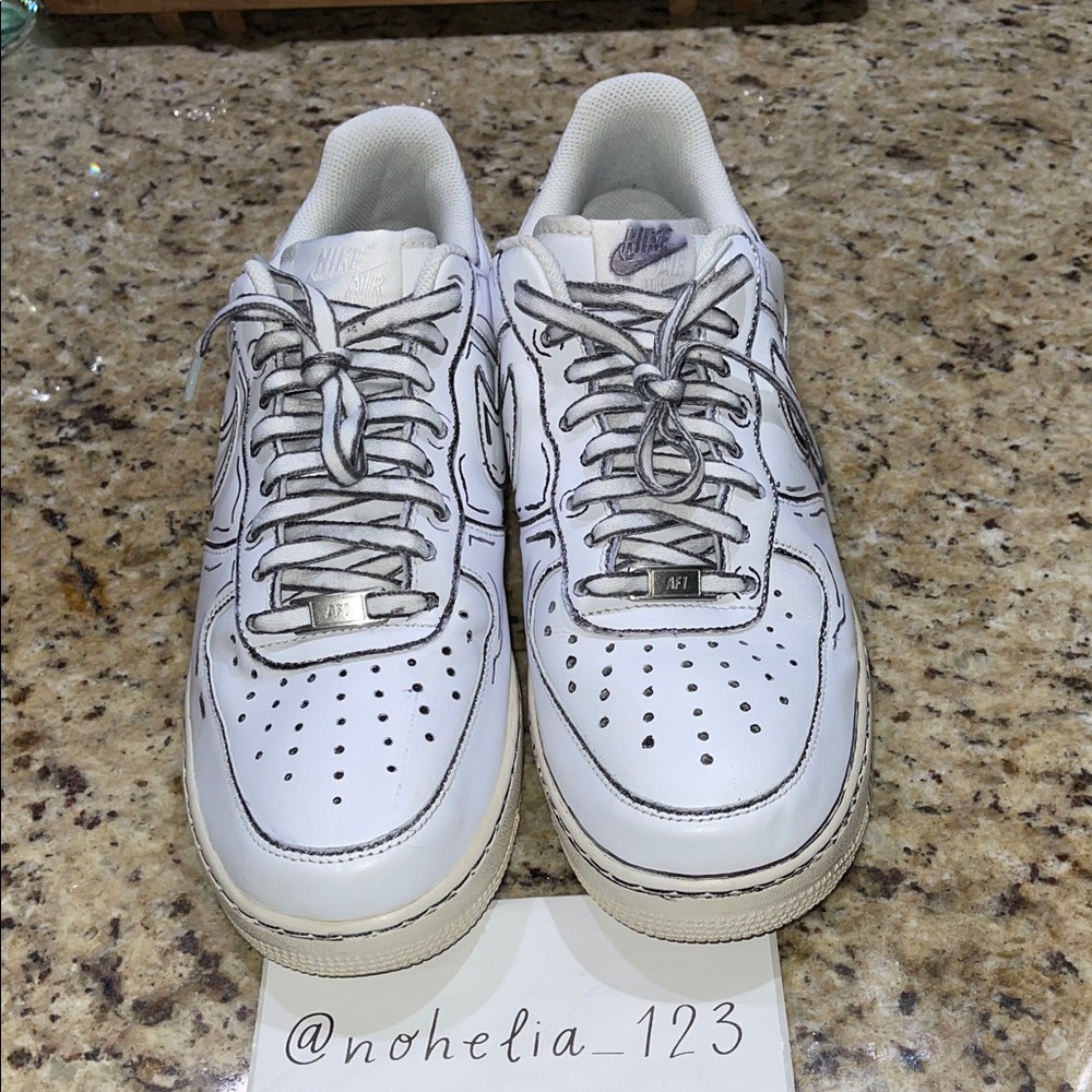 Nike Air Force 1 Custom White Men's Shoes